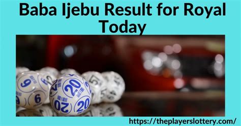 babaijebu lotto result|Baba Ijebu Result for Today .